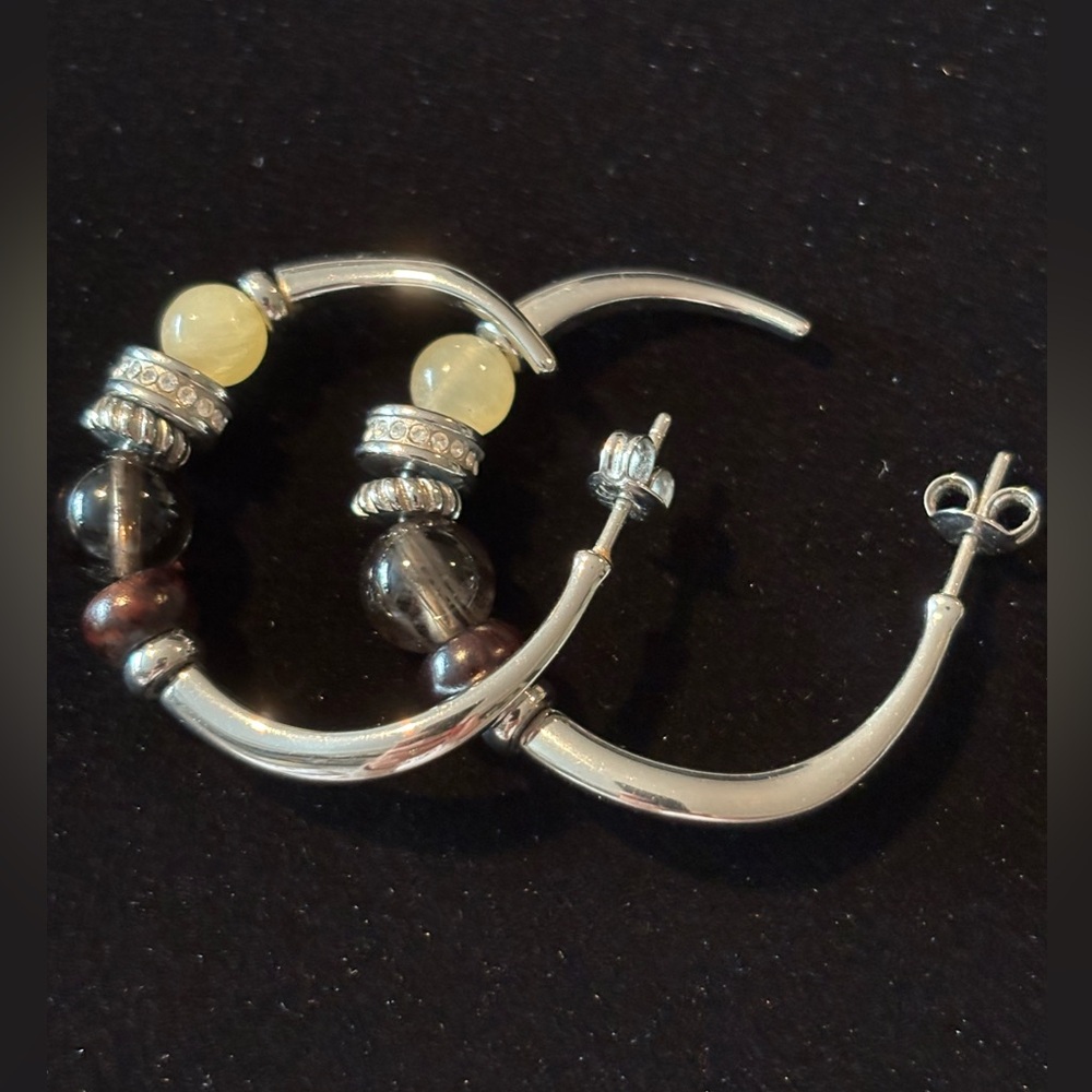 Fossil Stainless Steel Hoop Earrings